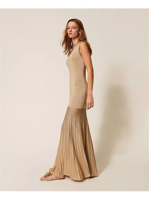 Abito lungo in maglia con lurex TWINSET | TP3123/13372